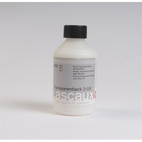Lascaux Transparentlack 2-UV, matt, Las 2063,  250 ml