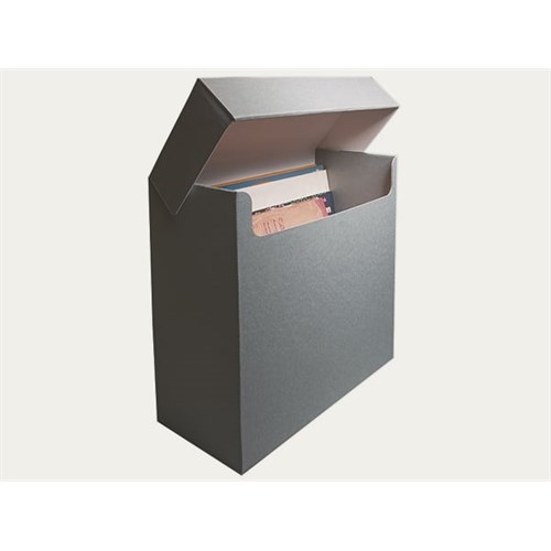 KS 14 Arkiveske for 12" LP, MW 1,6 mm, blå-grå