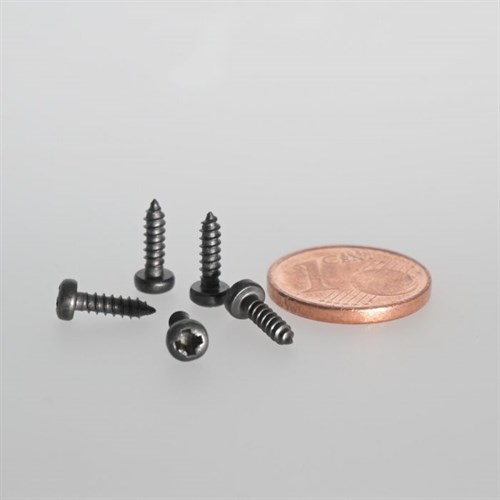 Temart skrue, sort, 2,9 x 6,5 mm, à 250 stk