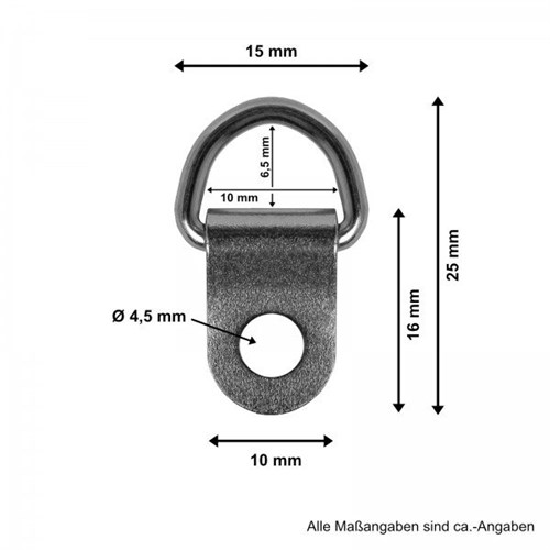 D-ring opphengs-kit til 5 rammer