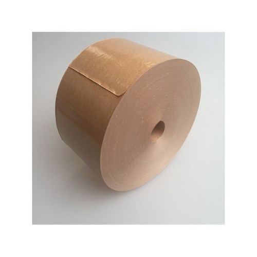 Papirtape, brun, til forsegling, 8 cm x 200 m