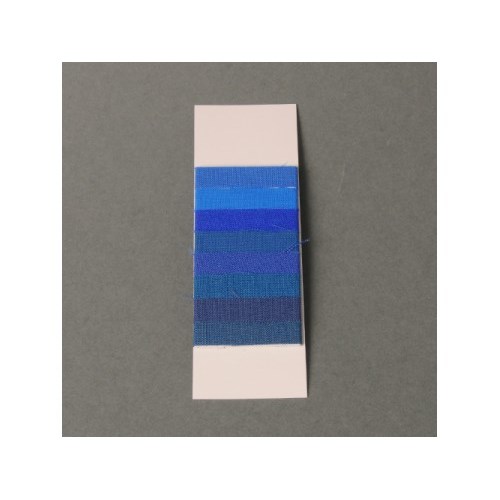 Tekstil fading cards, "blue scale"