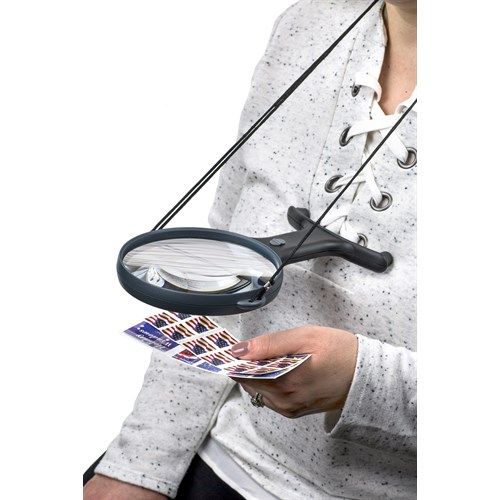 Carson MagniShine™ Handsfree lupe med led 2x