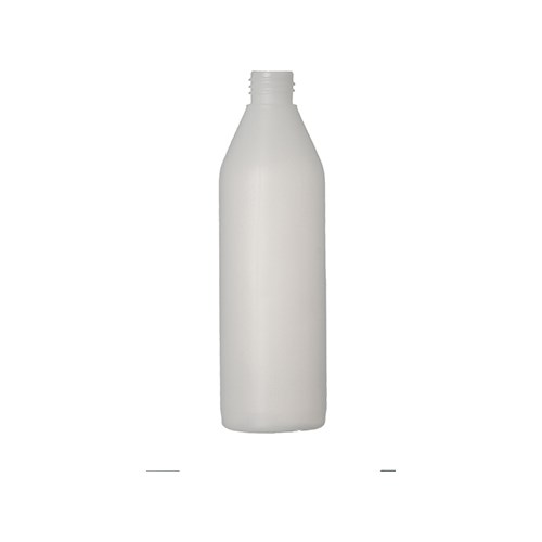 Flaske, plast, rund, 500 ml m/kork